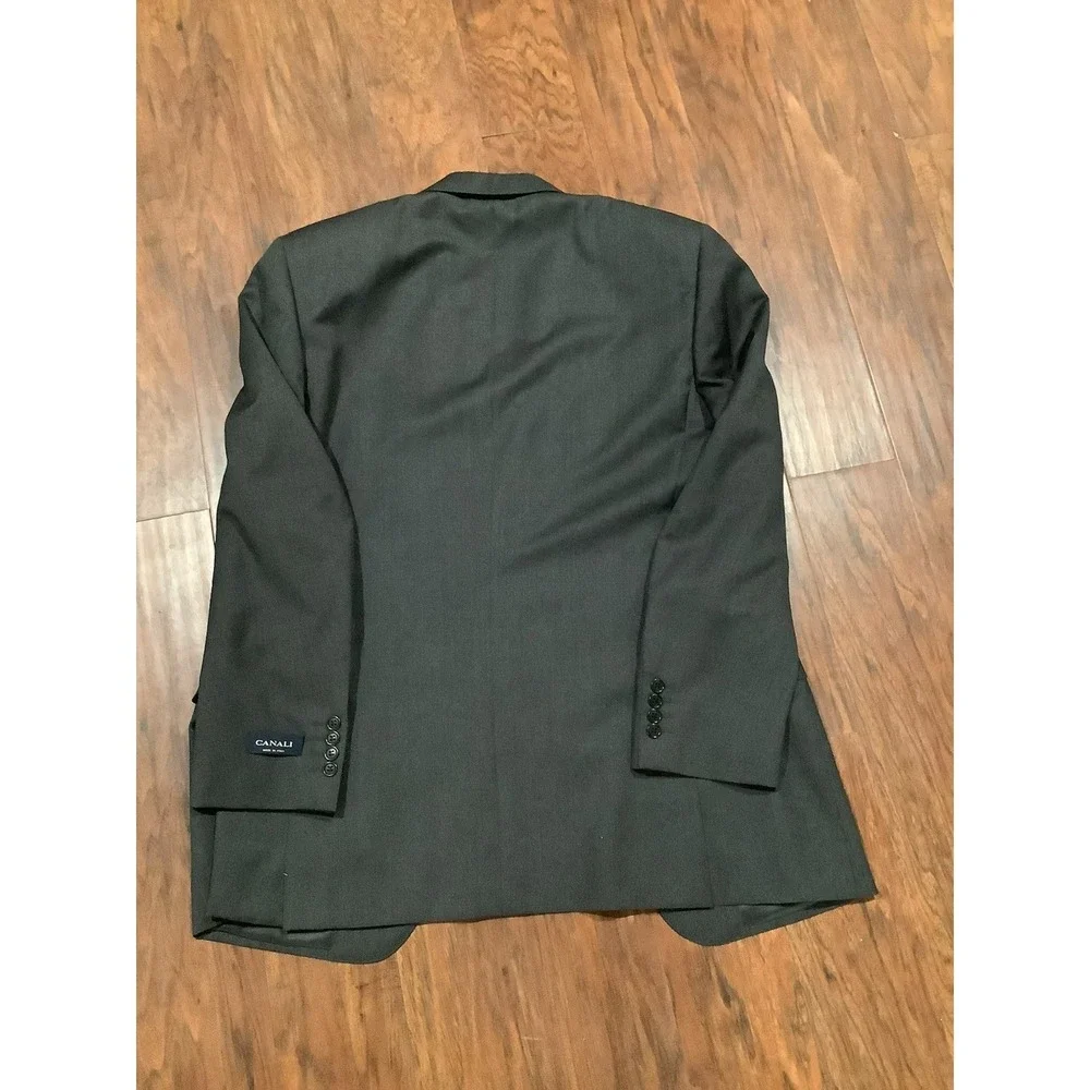 Canali Blazer Mens 52/6/R  Ch-Gray Wool Suit Jacket Retail Was 1,850.00